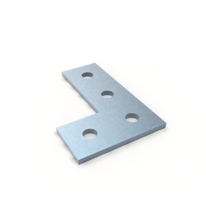 UTT7403 4 Delikli Düz Plaka Braketi