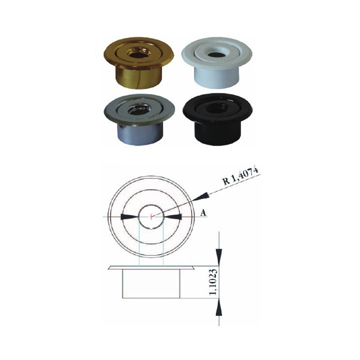 Two Pieces Rosette Short  3/4"