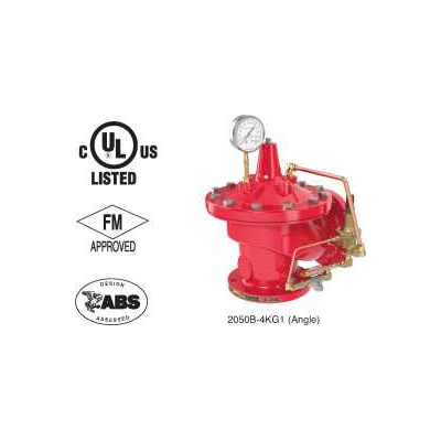 Fire pressure safety valve, Model 2050B-4KG1, Angle type /Ansi 125 fla