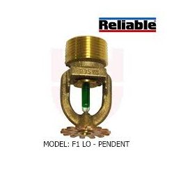 F1FR Pendent Sprinkler, HT, GA K:115, ¾" Npt