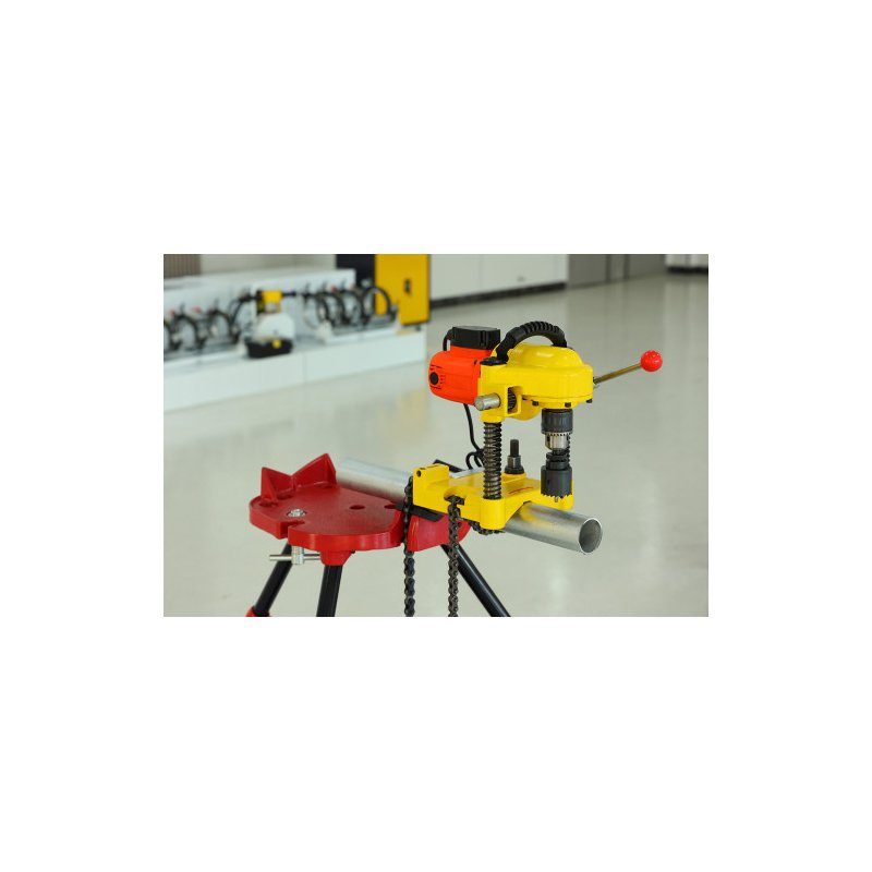 HC-2X 4 Inch Çelik Boru Delik Delme Makinası Tube Delici