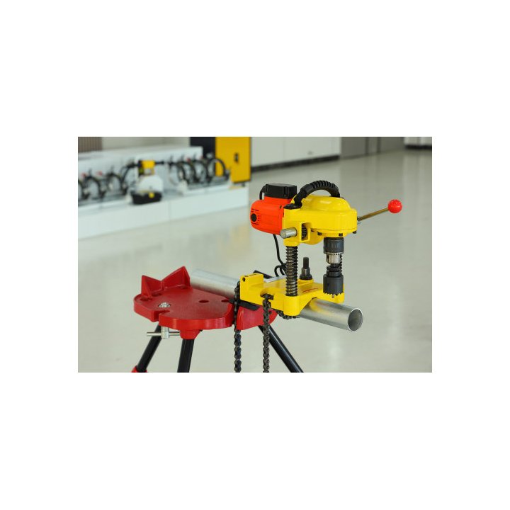 HC-2X 4 Inch Çelik Boru Delik Delme Makinası Tube Delici