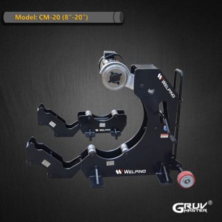 CM20 8 inç ila 20 inç Hidrolik Çelik Boru Kesme Makinesi Sch10 Sch40