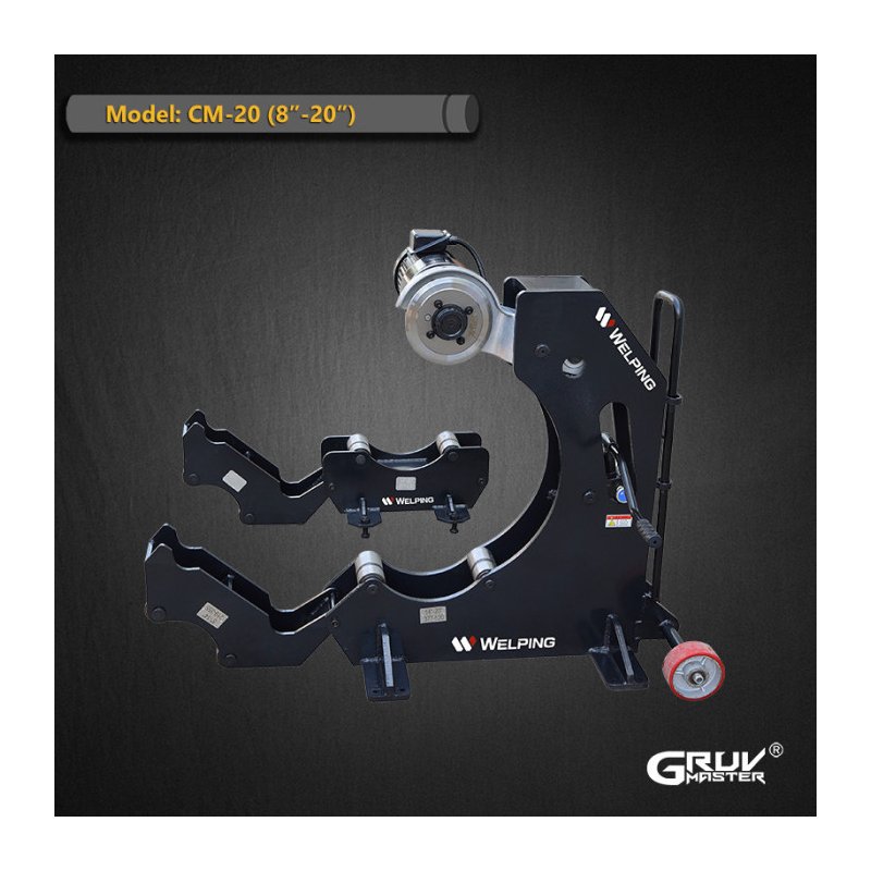 CM20 8 inç ila 20 inç Hidrolik Çelik Boru Kesme Makinesi Sch10 Sch40