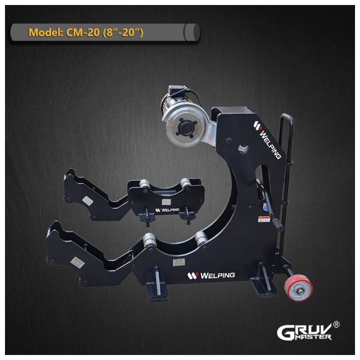 CM20 8 inch to 20 inch Hydraulic Steel Pipe Cutting Machine Sch10 Sch40