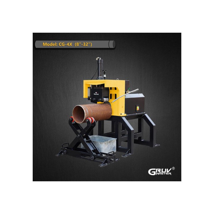 2 inç ila 12 inç Çelik Borular için Hidrolik Rulo Yiv Açma Makinesi (CG-2X)