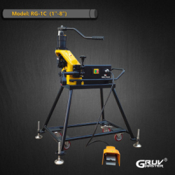 1 İnç ila 8 İnç Çelik Borular için Taşıyıcılı Hidrolik Rulo Yiv Açma Makinesi (RG-1C)