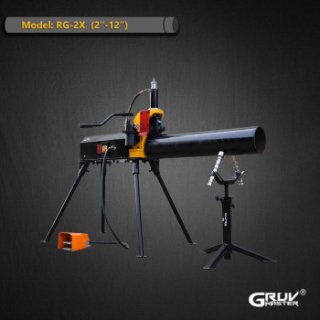 Heavy duty Electric Hydraulic Roll Groover Machine for Steel Pipe SCH10/SCH40 2"-12" (RG-2X)