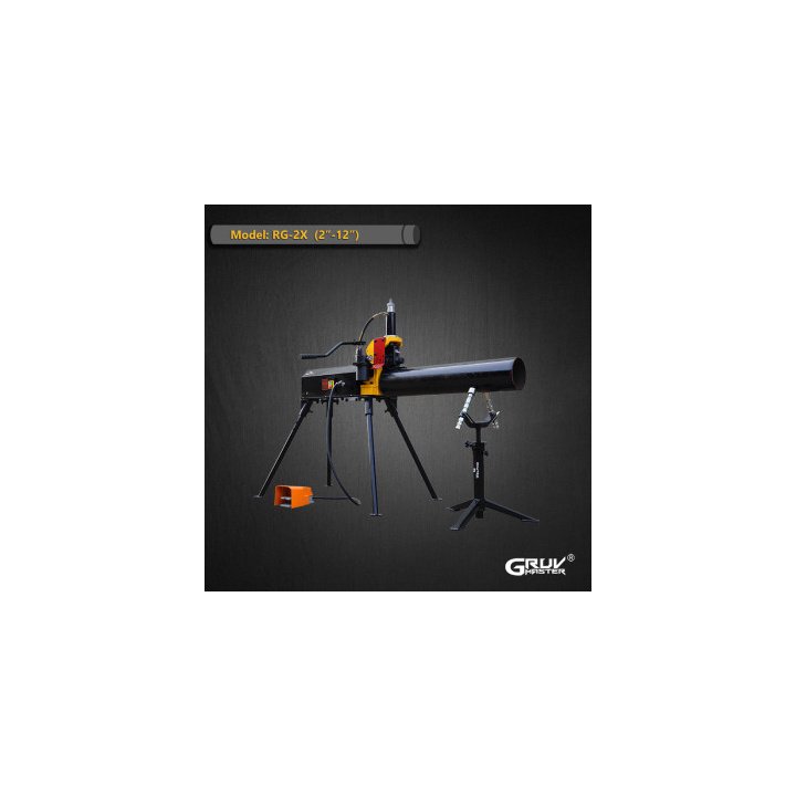 Heavy duty Electric Hydraulic Roll Groover Machine for Steel Pipe SCH10/SCH40 2"-12" (RG-2X)