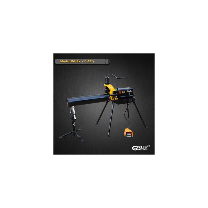 Distribütörler için ideal 1 inç ila 12 inç arası Hidrolik Rulo Yiv Açma Makinesi (RG-5X)