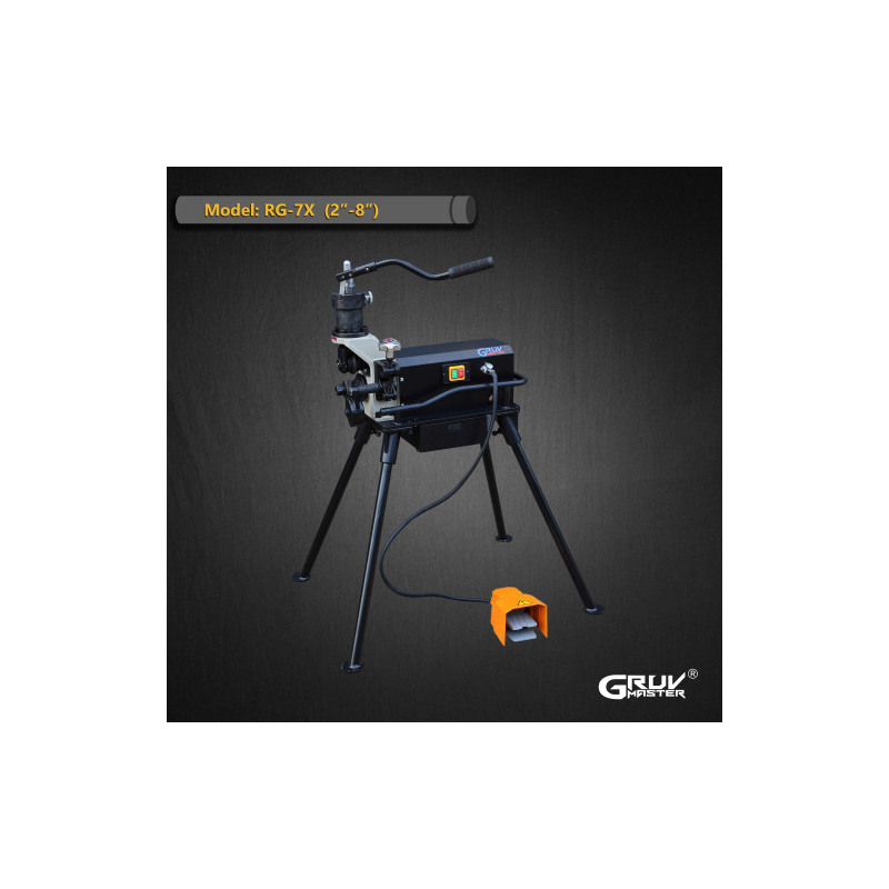 2 inç ila 8 inç Çelik Borular için Hidrolik Çelik Boru Rulo Yiv Açma Makinesi (RG-7X)