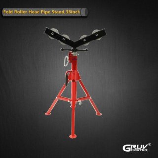 Stable 4 wheels Fold roller head pipe stand 1107R