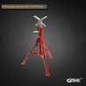 Adjustable height stable V head pipe stand 1107F