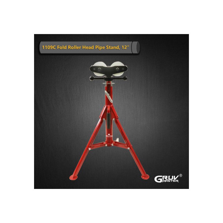 High Profile Fold roller head pipe stand 1109-C