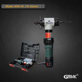 18-28 mm Elektrikli Portatif Boru Kaynak Ağzı Açma Makinesi 1.2 KW Soğuk Kesim Kaynak Ağzı Açma Makinesi (WPE-30)