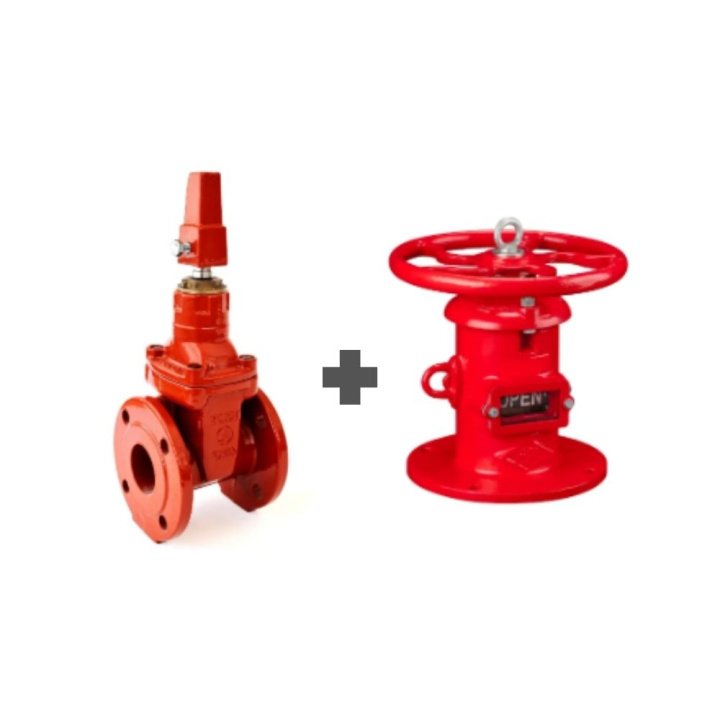 DN100 D101 Buşakle Vana + Duvar Tipi Post Göstergesi Paket Set