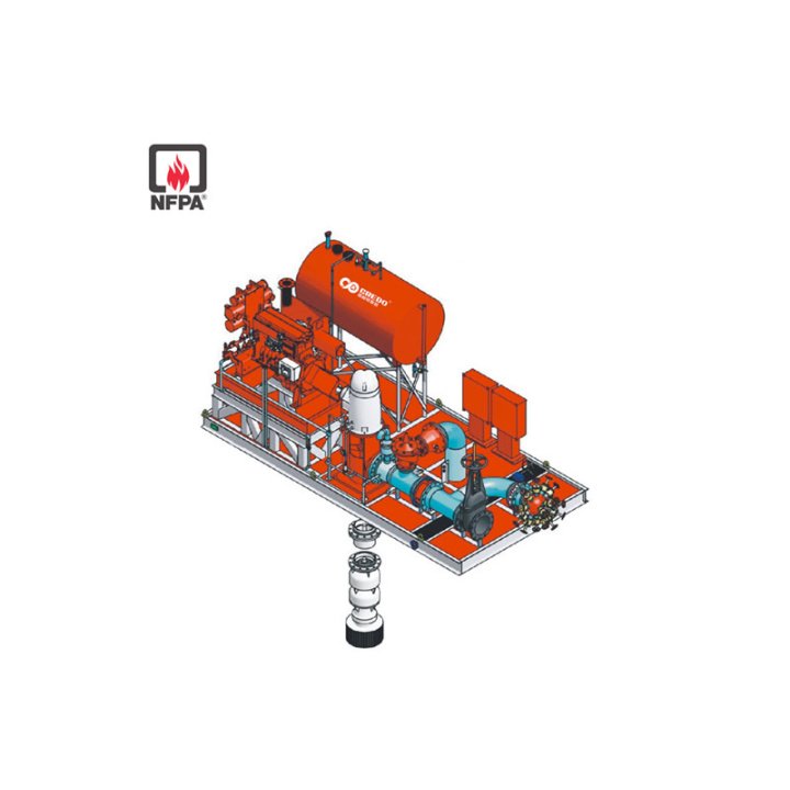 NFPA20 Fire Pump Skid Mounted System