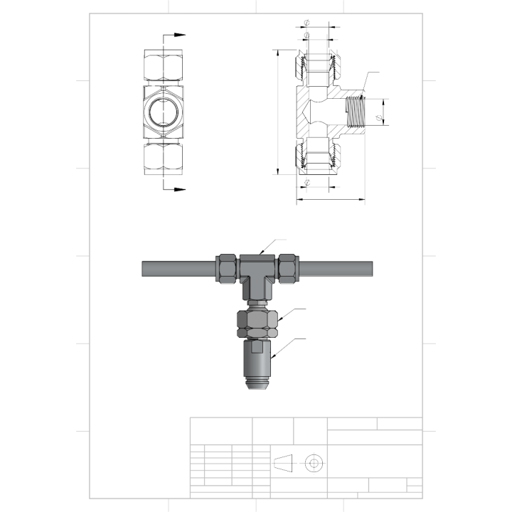 Tube Cap Ferrule Fitting-1/2"