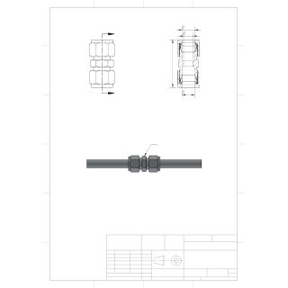 Union Straight Ferrule Fitting-1/2"