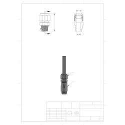 Male Connector Ferrule Fitting-1/2"x3/8NPT