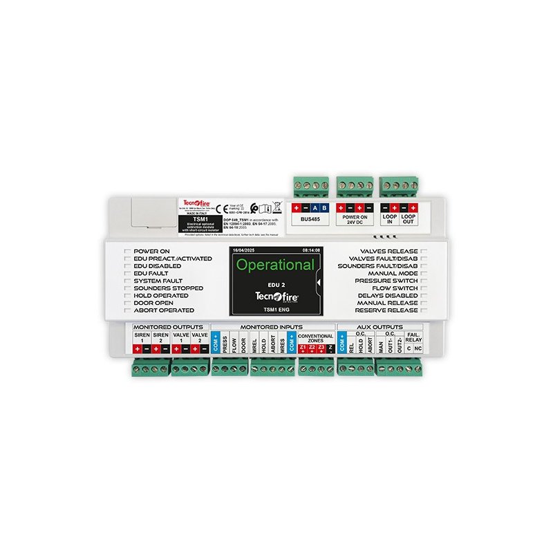 TSM1 Addressable fire detection and extinguishing module