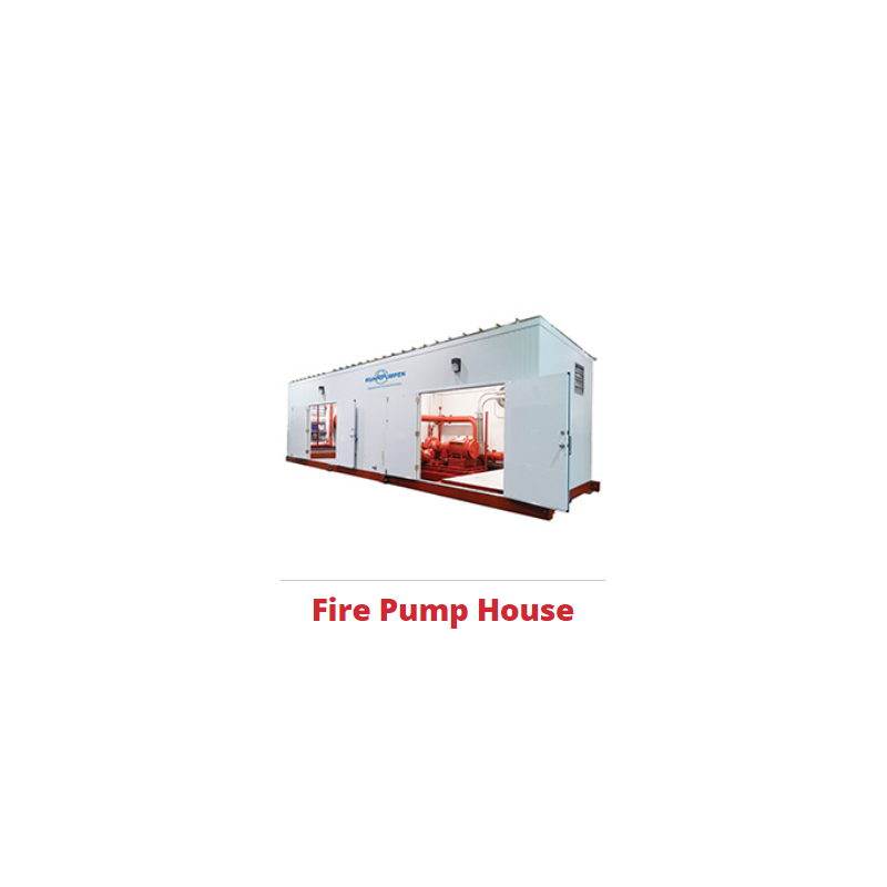Pre-assembled and fully enclosed fire packages