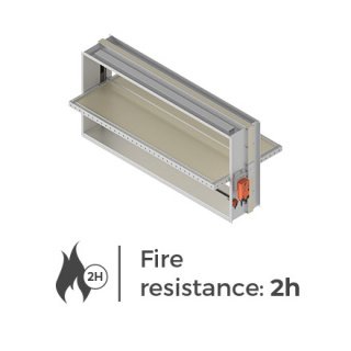 mcr FID S/V p/P - SINGLE-BLADE FIRE CUT-OFF DAMPER
