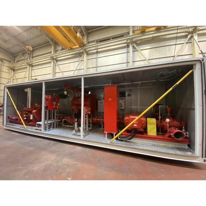 2 x 30 Foot Konteyner Tip Yangın Pompa ve Baskın Vana İstasyonu