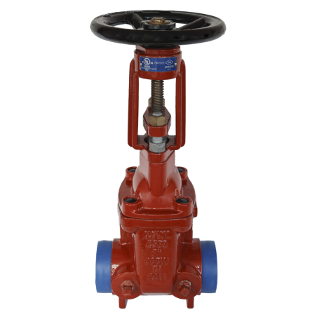 OS&Y Sürgülü Yükselen Milli Vana, Model 135Q, Yiv x Yiv, 300psi