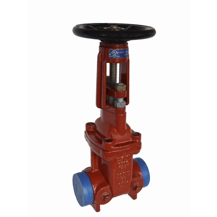OS&Y Gate Valve 135Q, Groove x Groove, 300psi