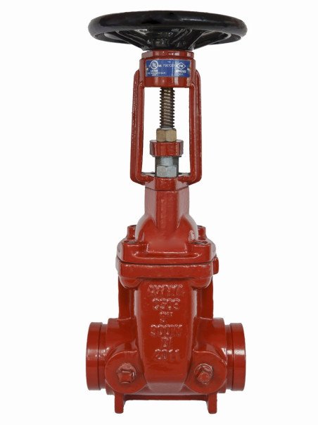 OS&Y Gate Valve 135Q, Groove x Groove, 300psi