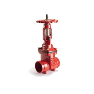 Model Z81X, Grooved Resilient Rising Stem Gate Valve, 362 PSI