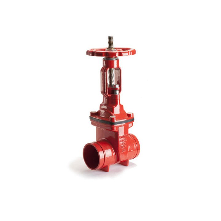 Model Z81X, Grooved Resilient Rising Stem Gate Valve, 362 PSI