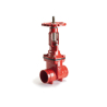 Model Z81X, Grooved Resilient Rising Stem Gate Valve, 362 PSI