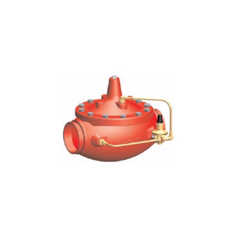 Pressure reducing valve, 90G-21 plain, grooved ends, ANSI 300, Max Rat