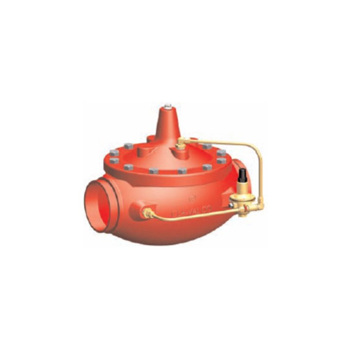 Pressure reducing valve, 90G-21 plain, grooved ends, ANSI 300, Max Rat