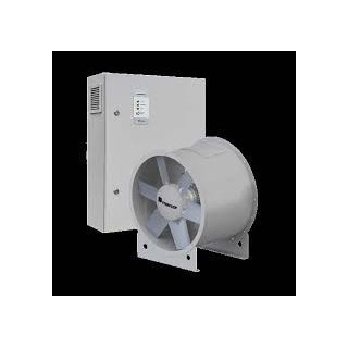 mcr HEX natural smoke extraction system for vertical emergency evacuation routes and staircases with mechanical support