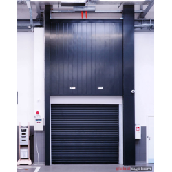 Vertical sliding fire door