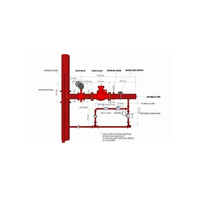 6" Pack of FCV Set Grooved OSY Valve &  Grooved Coupling  &Test and Drain