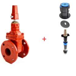 DN200 6"  Model D101 NRS Vana +  Ayarlı Uzatma Parçası Paket