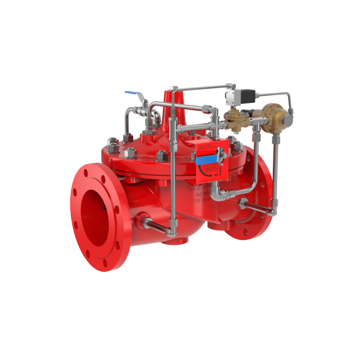 Pressure reducing valve, 90G-21 plain, grooved ends, ANSI 300, Max Rat